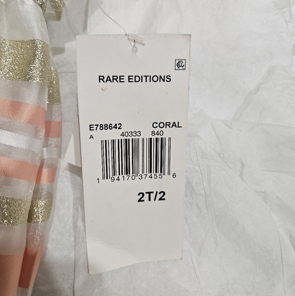 Rare Editions Holiday Dress SZ 2T - Picture 3 of 3